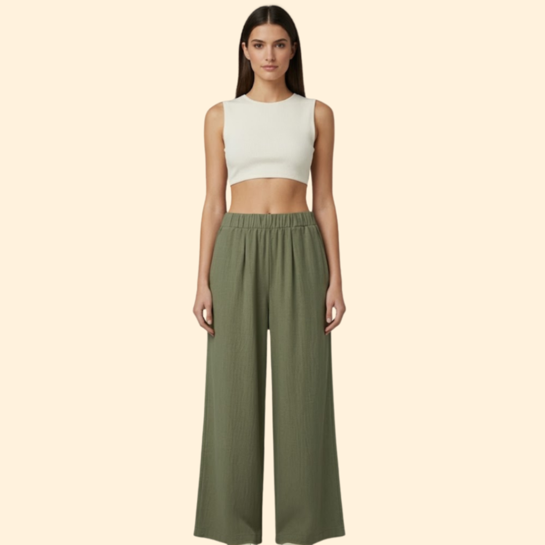 Women's Effortless Wide-Leg Trousers