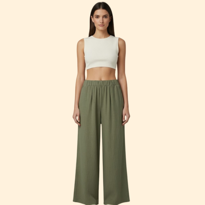 Women's Effortless Wide-Leg Trousers