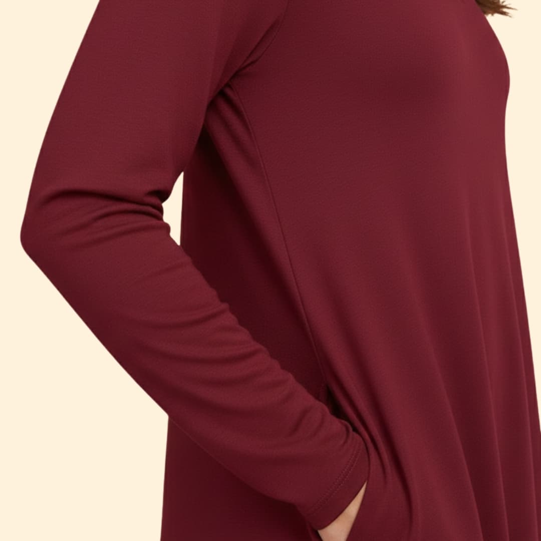 Women's Effortlessly Chic Long Loose-Fitting Dress