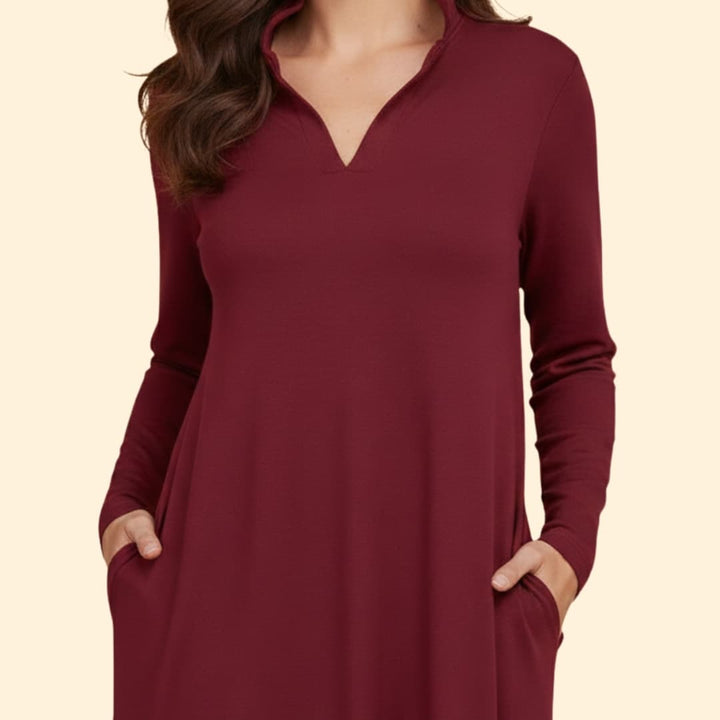 Women's Effortlessly Chic Long Loose-Fitting Dress