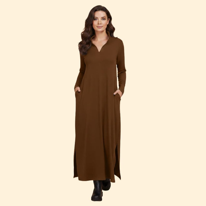 Women's Effortlessly Chic Long Loose-Fitting Dress