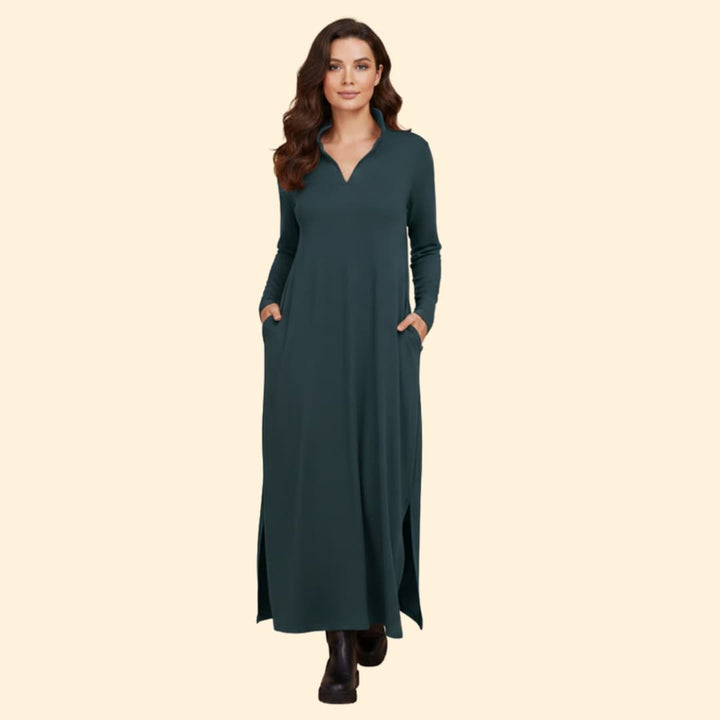 Women's Effortlessly Chic Long Loose-Fitting Dress