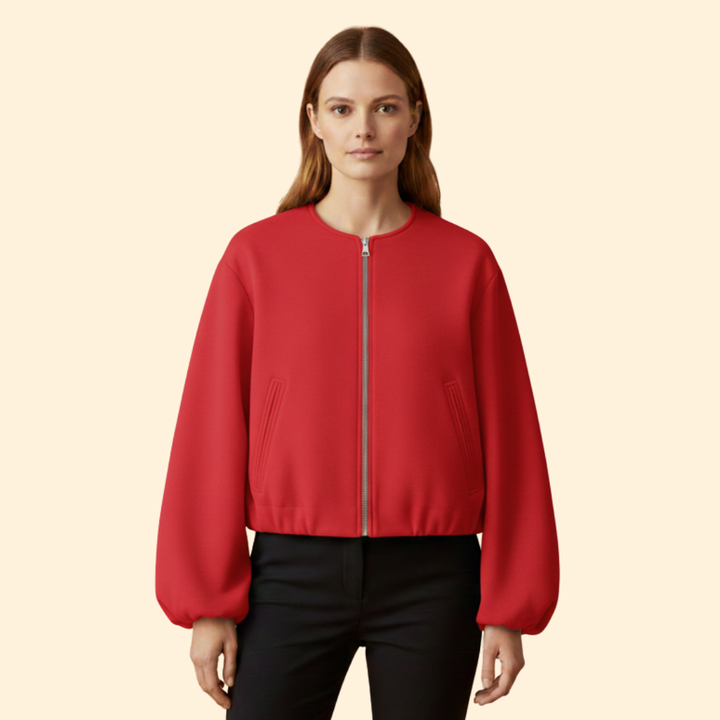 Women’s Elastic Fit Bomber Jacket