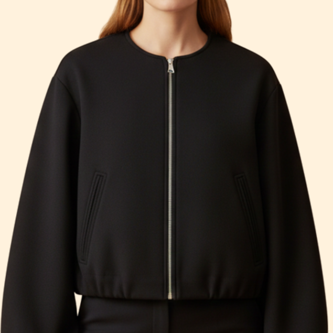 Women’s Elastic Fit Bomber Jacket