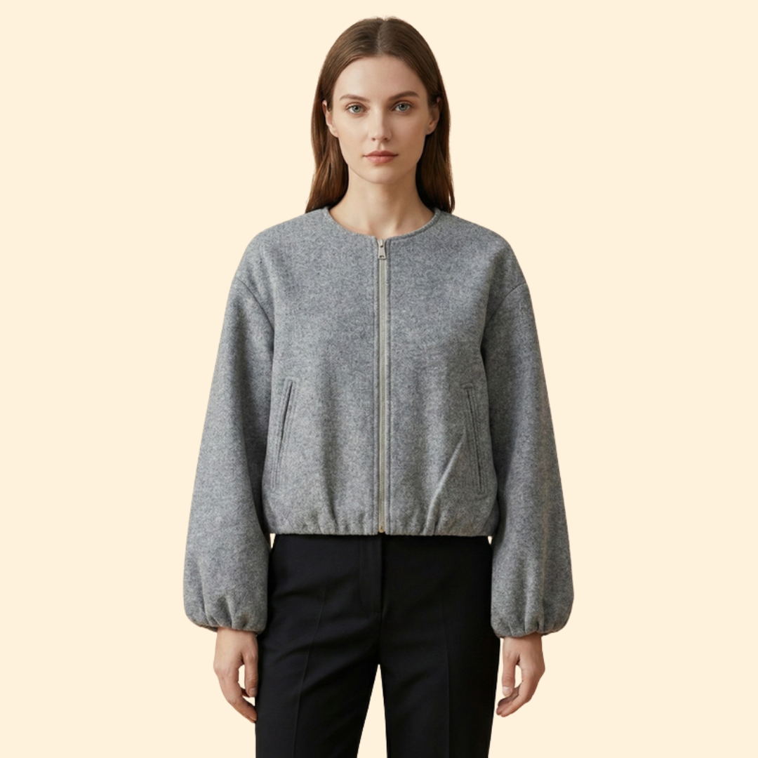 Women’s Elastic Fit Bomber Jacket
