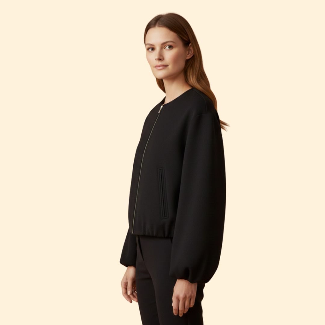 Women’s Elastic Fit Bomber Jacket