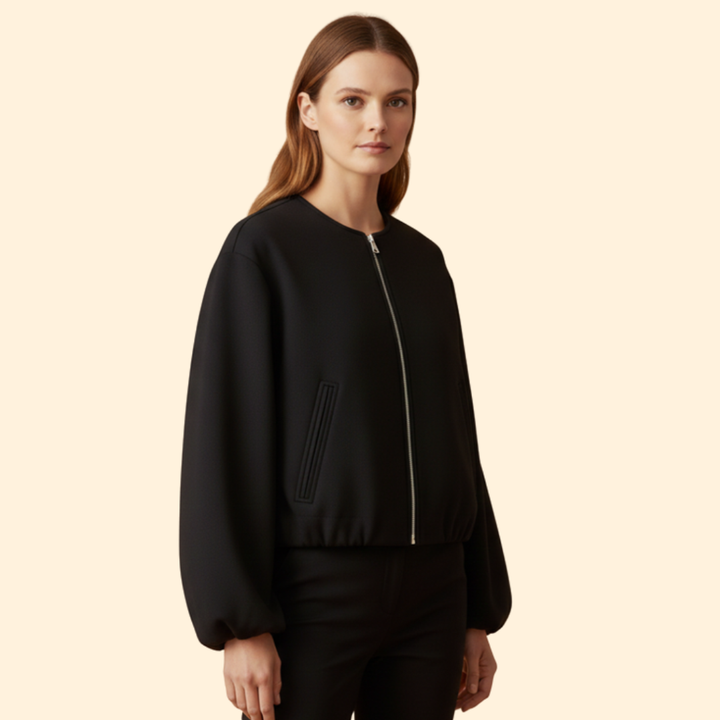 Women’s Elastic Fit Bomber Jacket