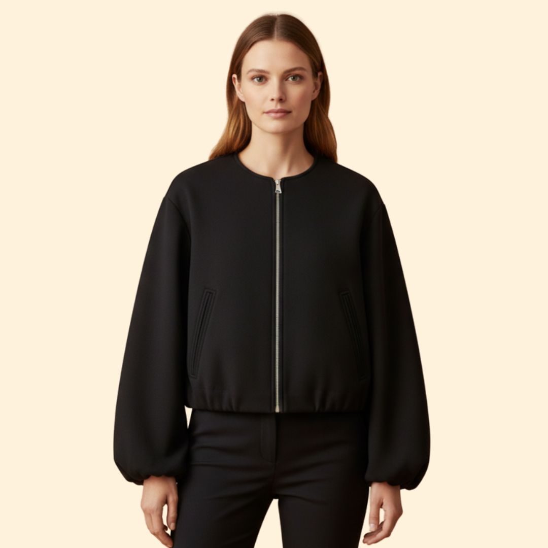 Women’s Elastic Fit Bomber Jacket
