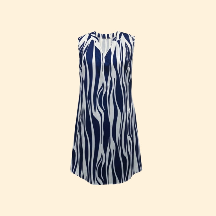 Women's Elegant Abstract Print Dress
