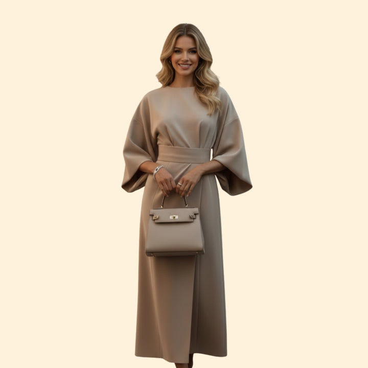 Women's Elegant Balloon Sleeve Dress