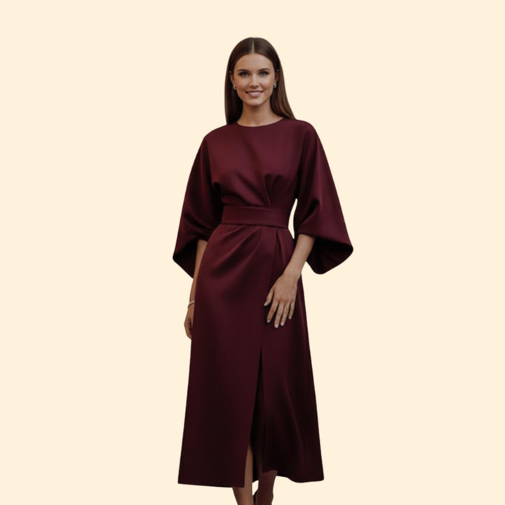 Women's Elegant Balloon Sleeve Dress