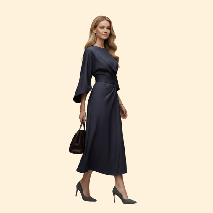 Women's Elegant Balloon Sleeve Dress