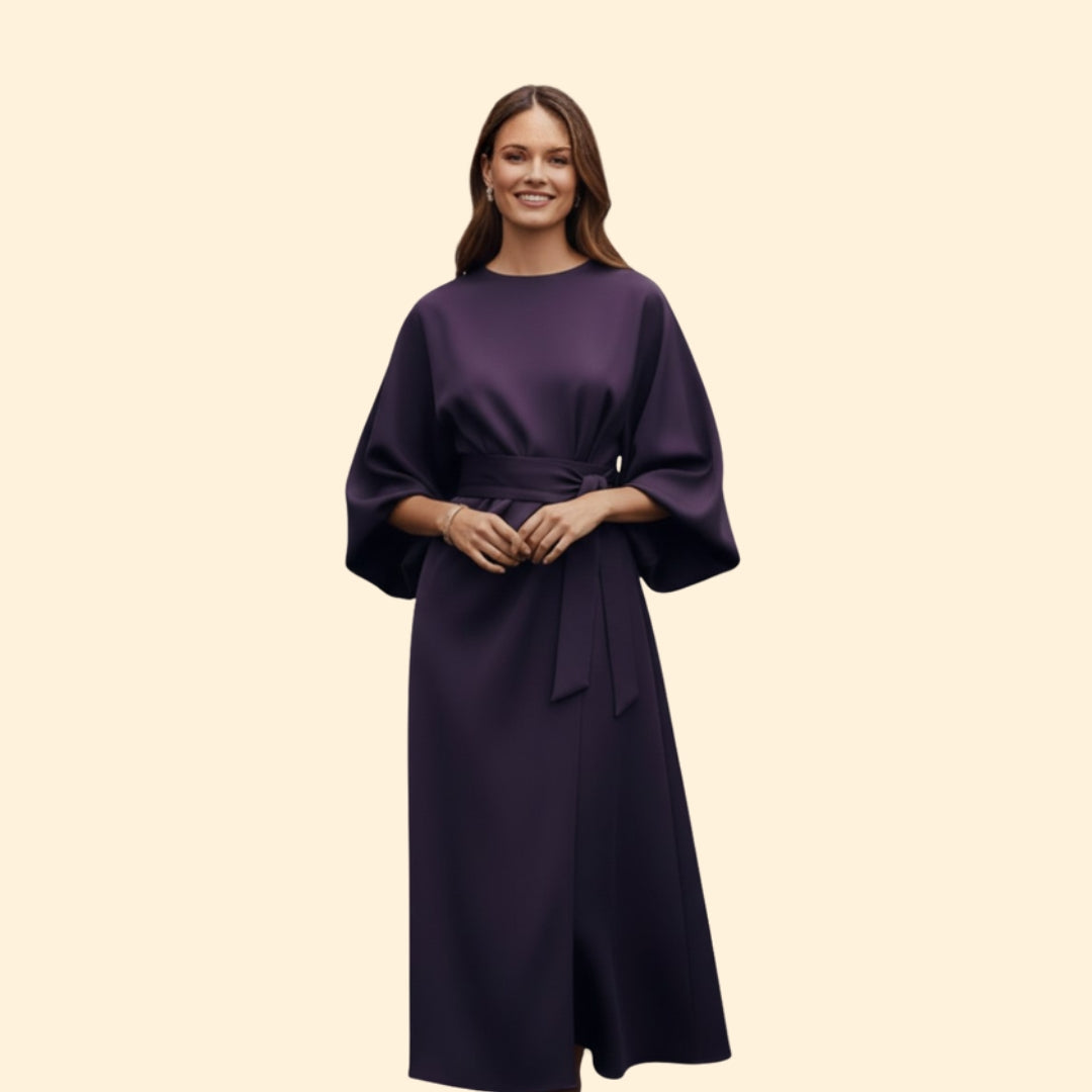 Women's Elegant Balloon Sleeve Dress
