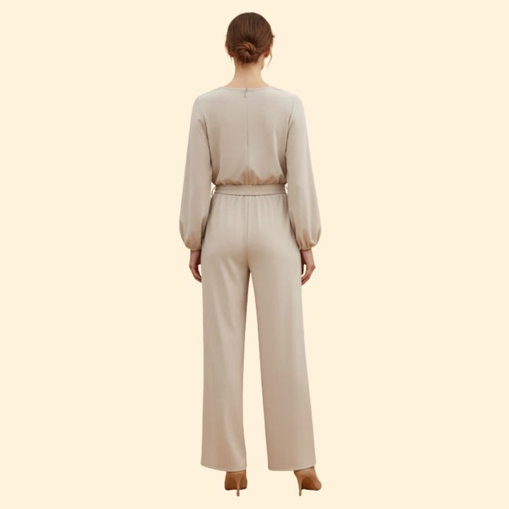 Women's Elegant Belted Jumpsuit