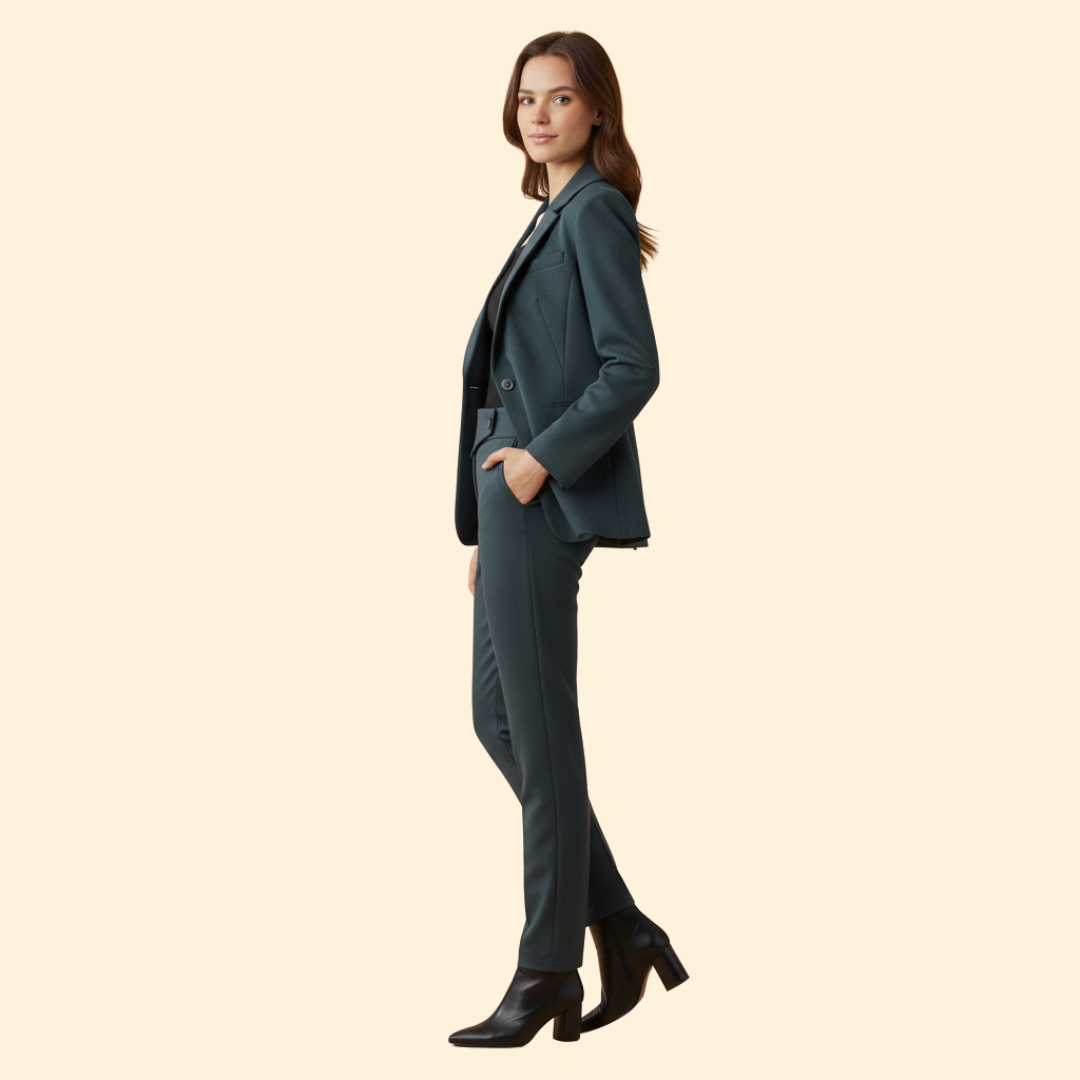 Women's Elegant Blazer Suit Style Set