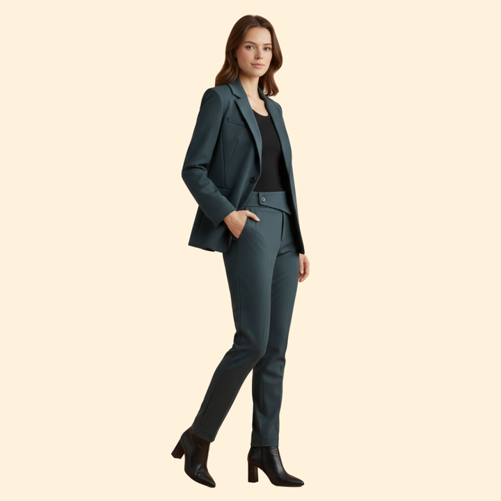 Women's Elegant Blazer Suit Style Set