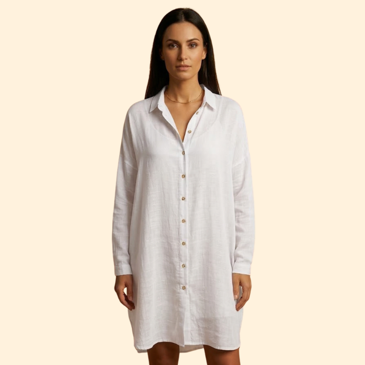 Women's Elegant Button-Down Cover-Up