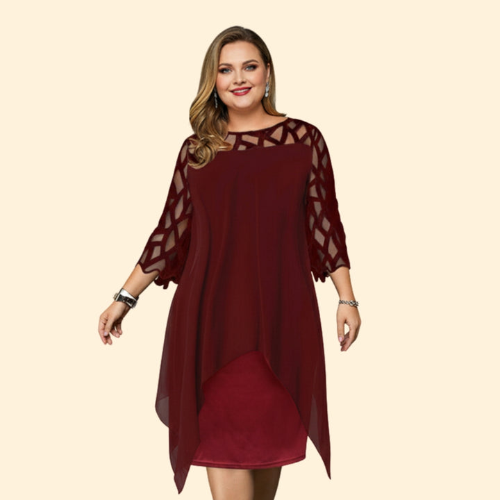 Women's Elegant Chiffon Overlay Dress