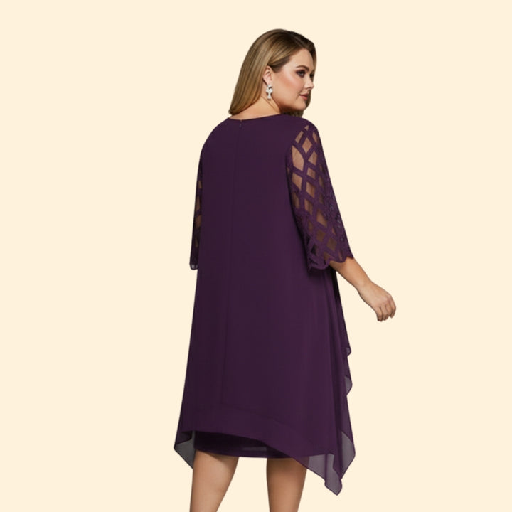 Women's Elegant Chiffon Overlay Dress