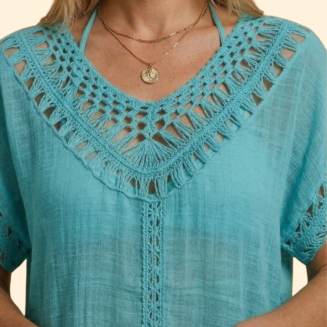 Women's Elegant Crochet Cover-Up