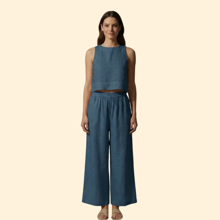 Women's Elegant Crop & Pants
