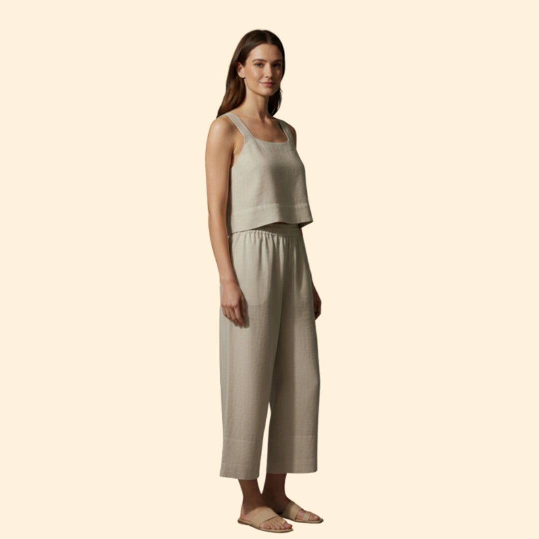 Women's Elegant Crop & Pants