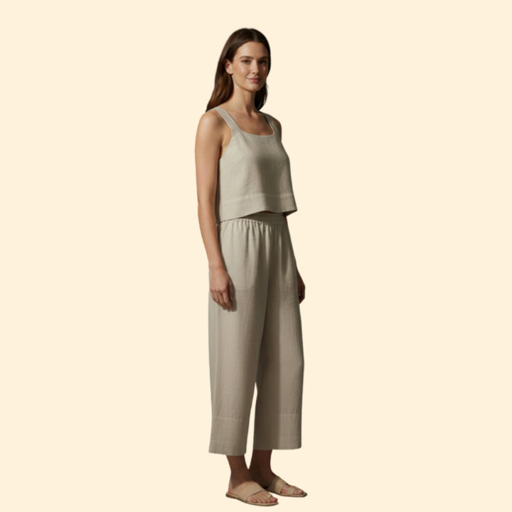 Women's Elegant Crop & Pants