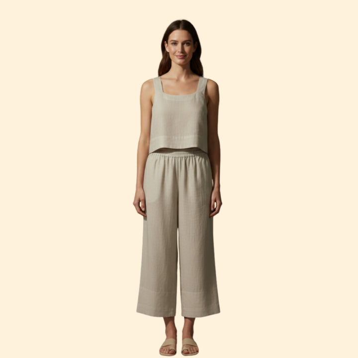 Women's Elegant Crop & Pants