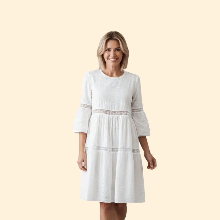 Women's Elegant Eyelet Dress