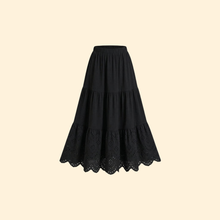 Women's Elegant Eyelet Skirt