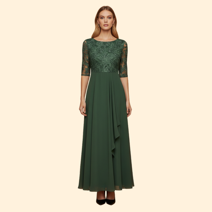 Women's Wedding Guest Fit and Flare Midi Dress