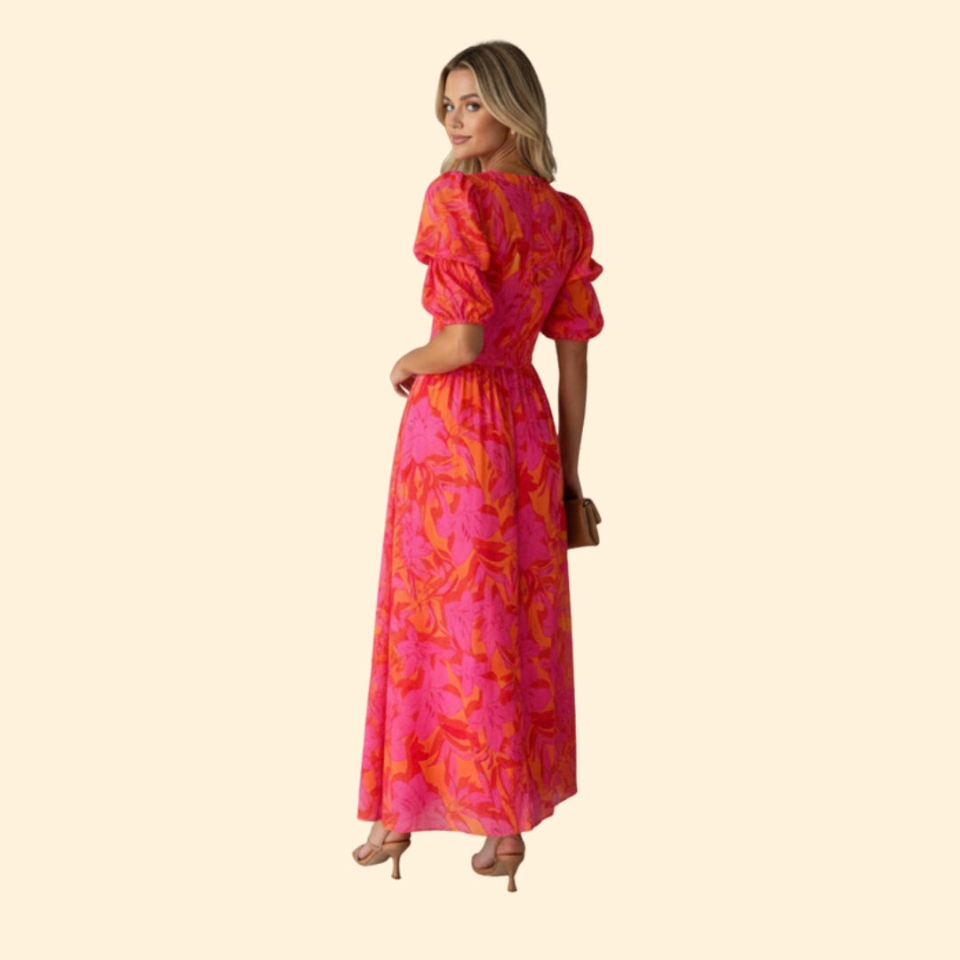 Women's Elegant Floral Maxi Dress