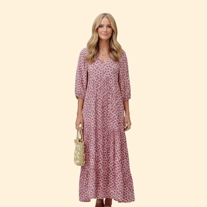 Women's Elegant Floral Maxi Dress