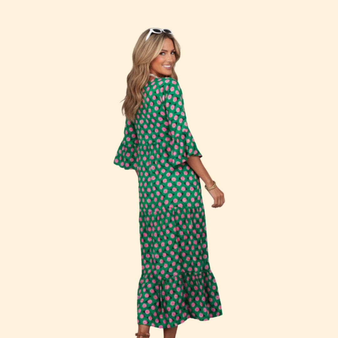 Women's Elegant Floral Maxi Dress