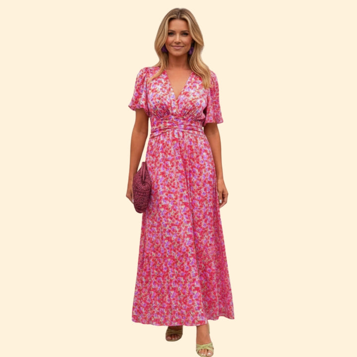 Women's Elegant Floral Maxi Dress