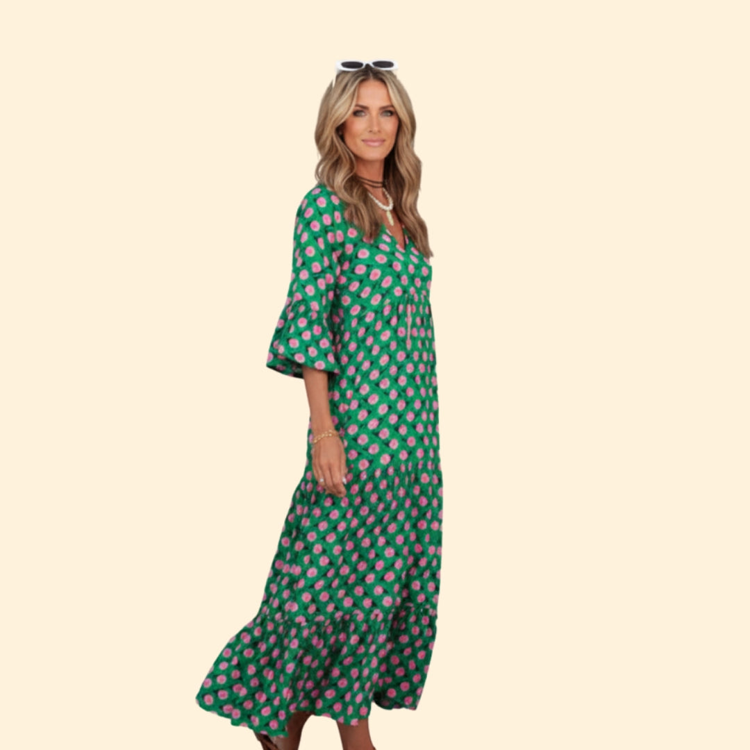 Women's Elegant Floral Maxi Dress