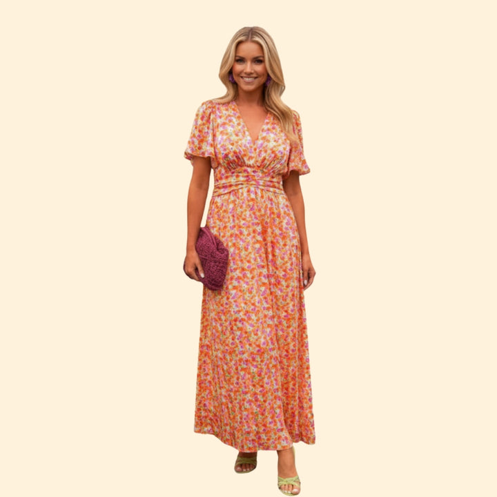 Women's Elegant Floral Maxi Dress