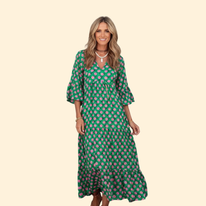 Women's Elegant Floral Maxi Dress