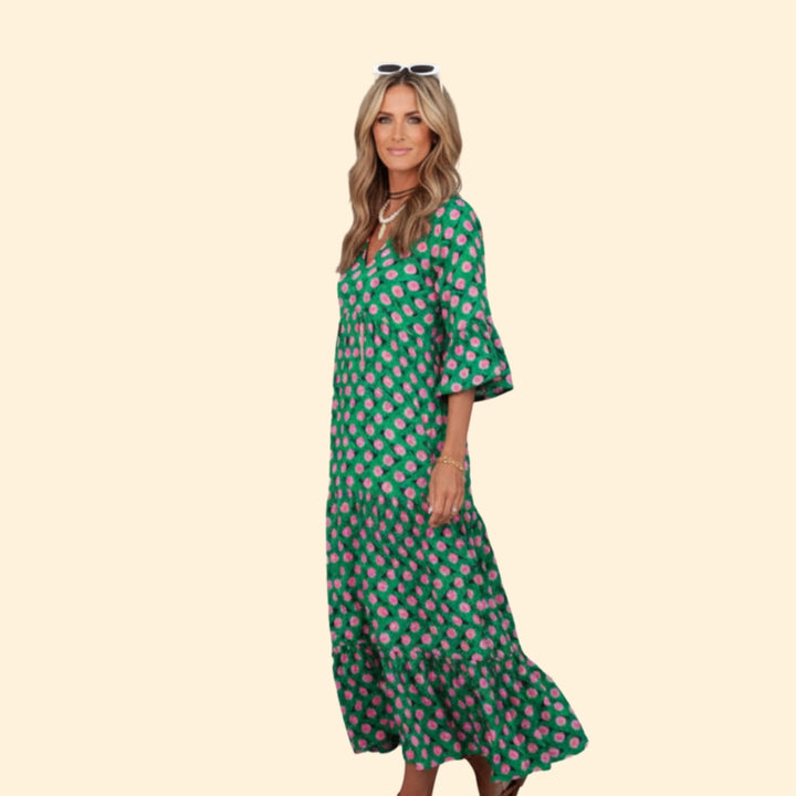 Women's Elegant Floral Maxi Dress