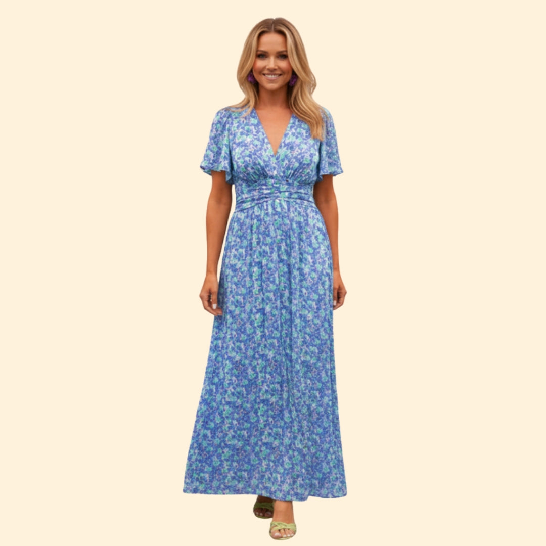 Women's Elegant Floral Maxi Dress