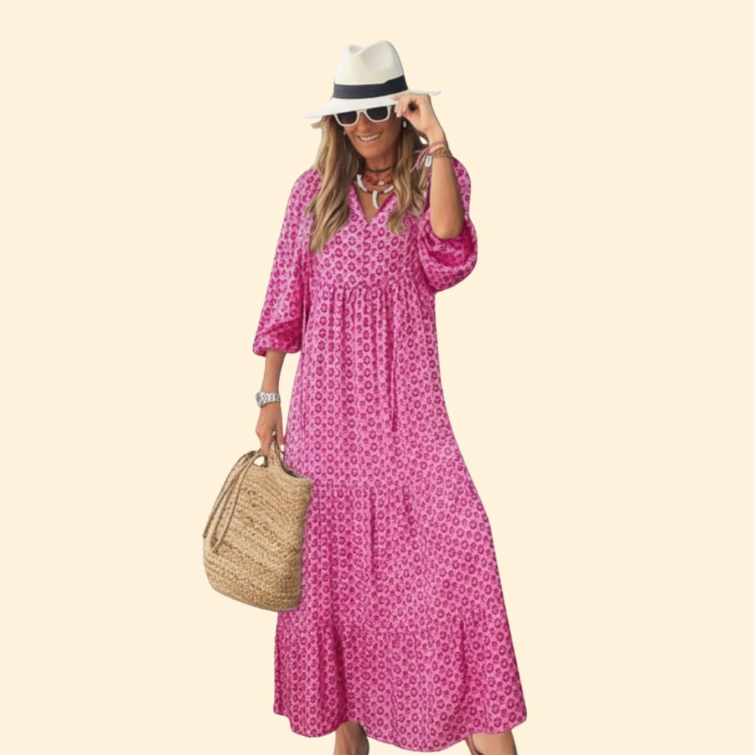 Women's Elegant Floral Maxi Dress