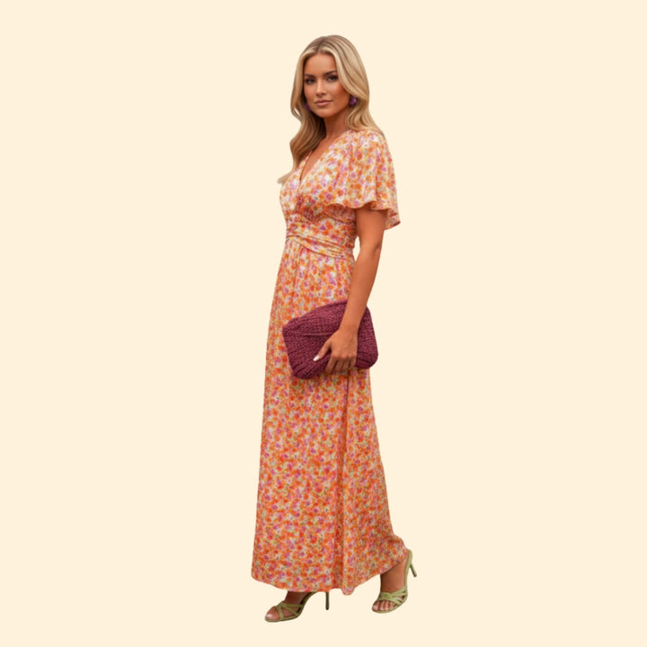 Women's Elegant Floral Maxi Dress