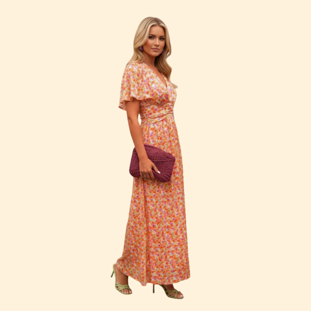 Women's Elegant Floral Maxi Dress