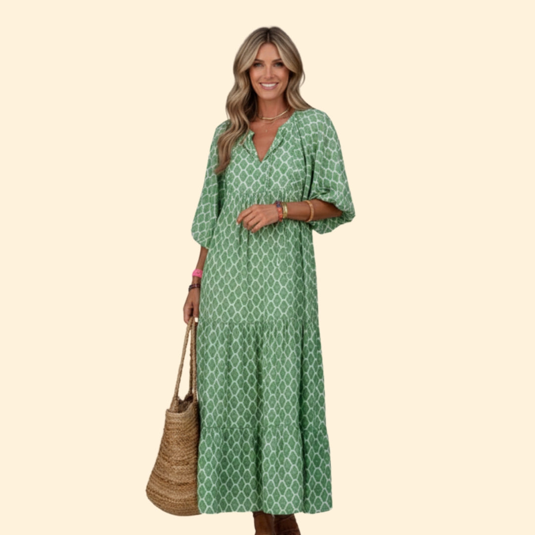 Women's Elegant Floral Maxi Dress
