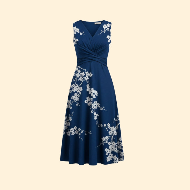 Women's Elegant Floral Wrap Dress