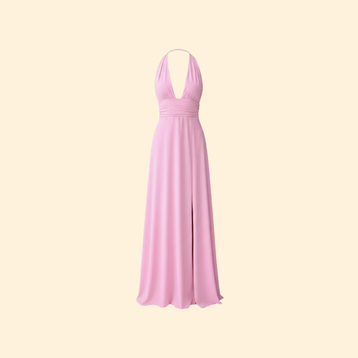 Women's Elegant Halter Maxi Dress
