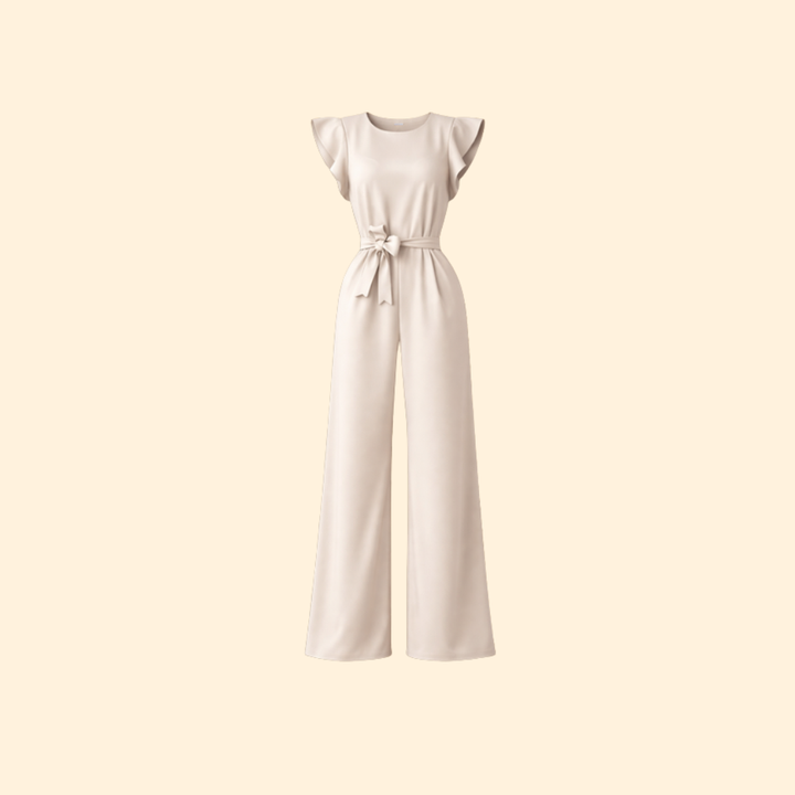 Women's Elegant Jumpsuit with Belt