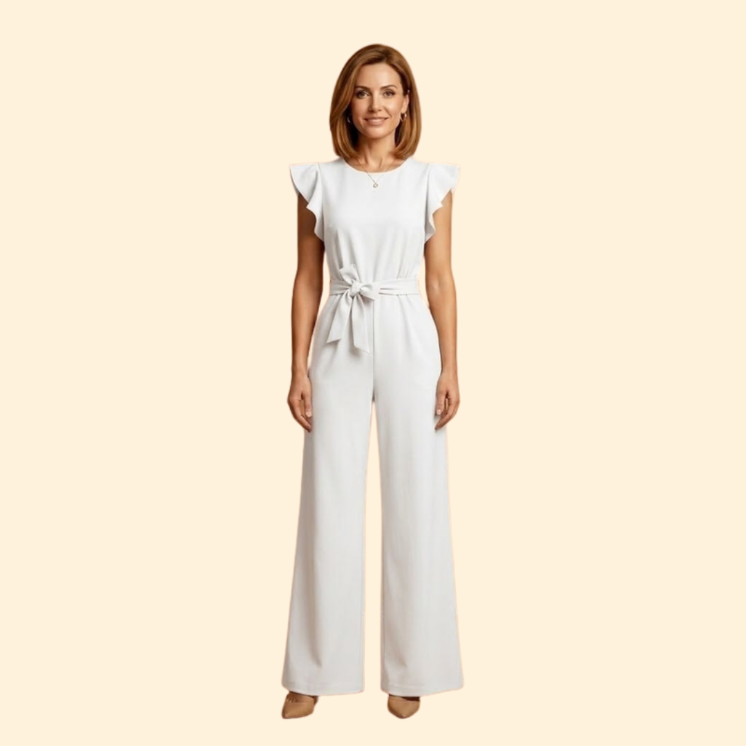 Women's Elegant Jumpsuit with Belt