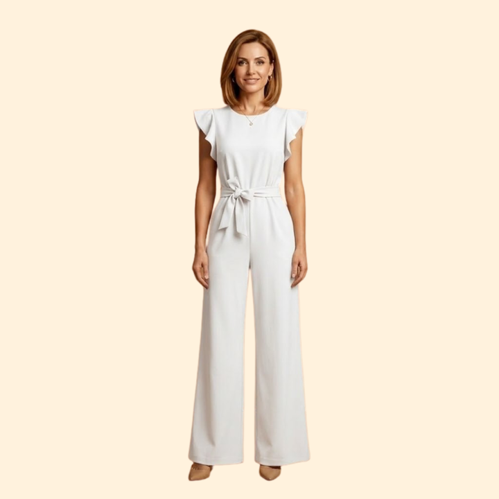 Women's Elegant Jumpsuit with Belt