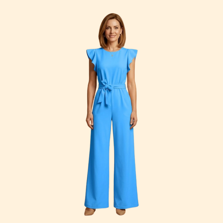 Women's Elegant Jumpsuit with Belt